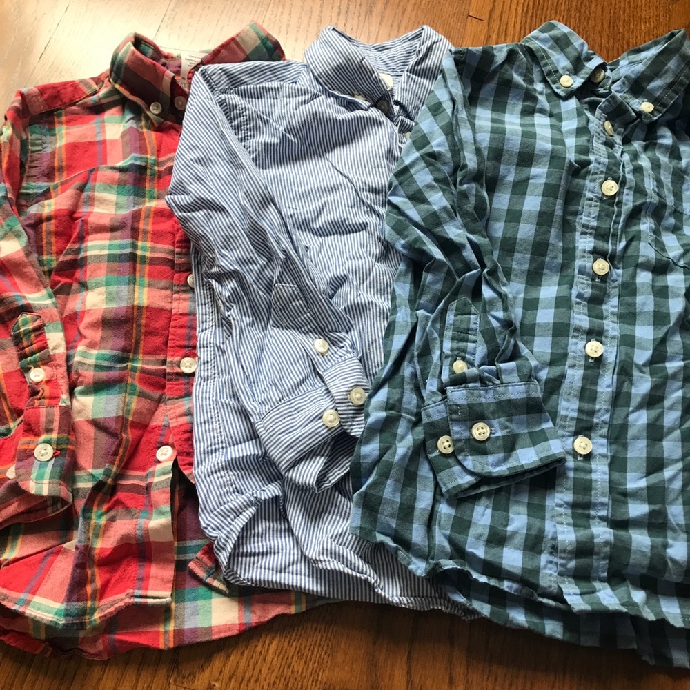 J. Crew Crewcuts boys button down lot of 3 shirts